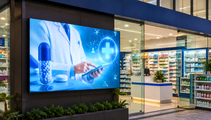 LED Screens for Pharmacies & Medical Stores in Pakistan: Digital Signage That Builds Trust