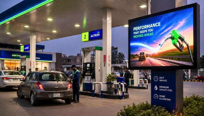 LED Screens for Petrol Pumps & Fuel Stations in Pakistan: Advertising While Customers Wait